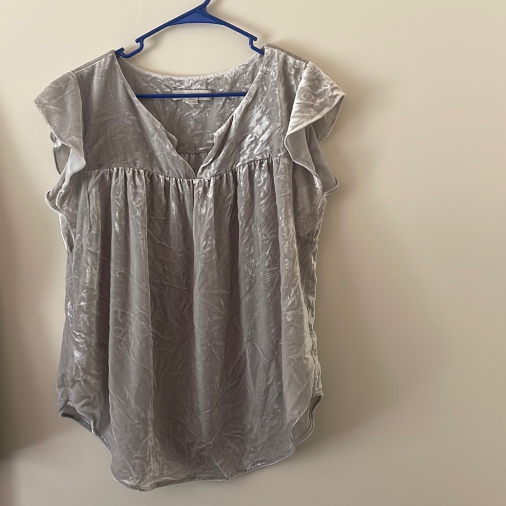 cute velvet viscose top